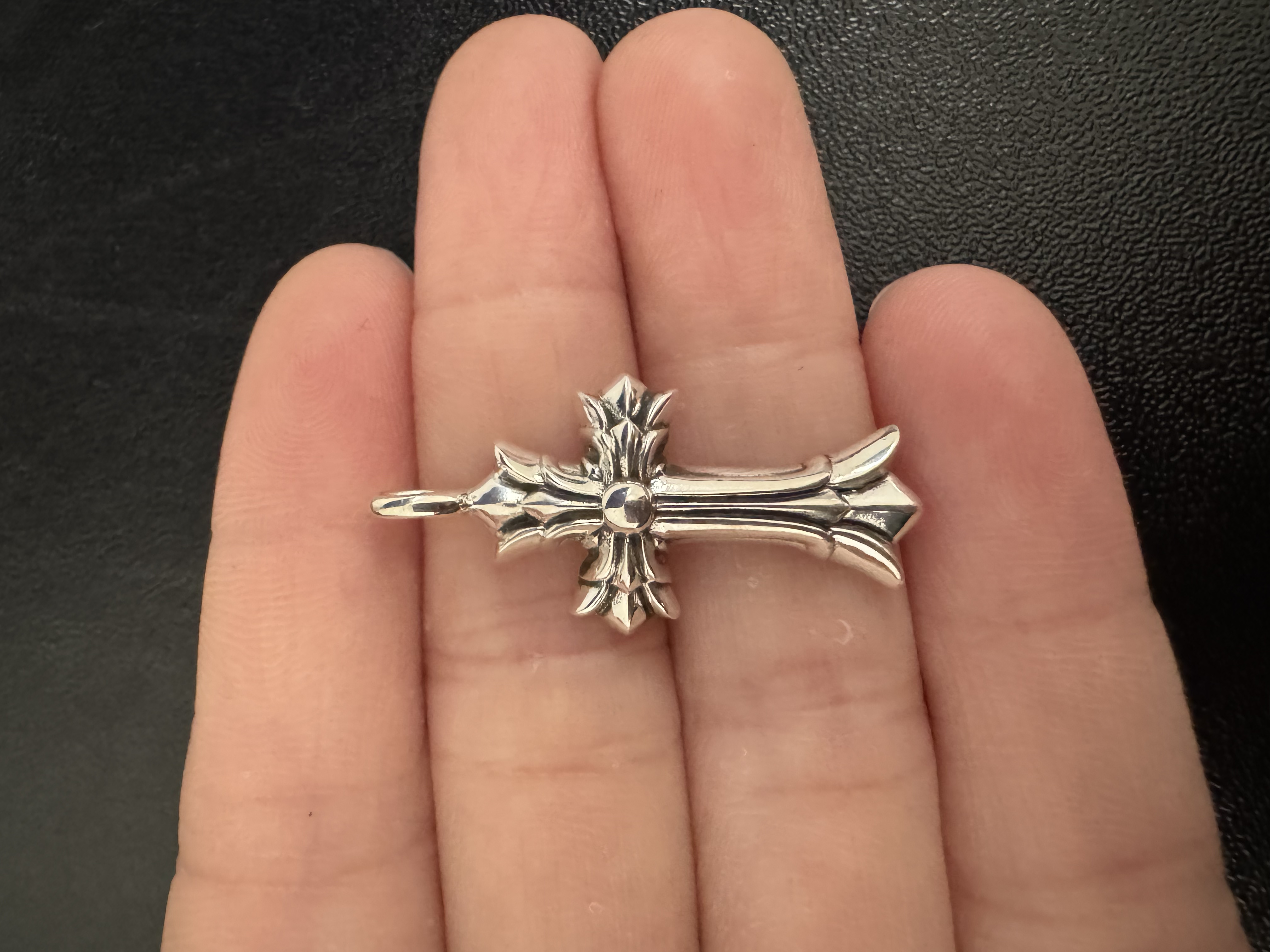 Chrome Hearts Cross Ring - Gothic 925 Sterling Silver Jewelry | David Studio