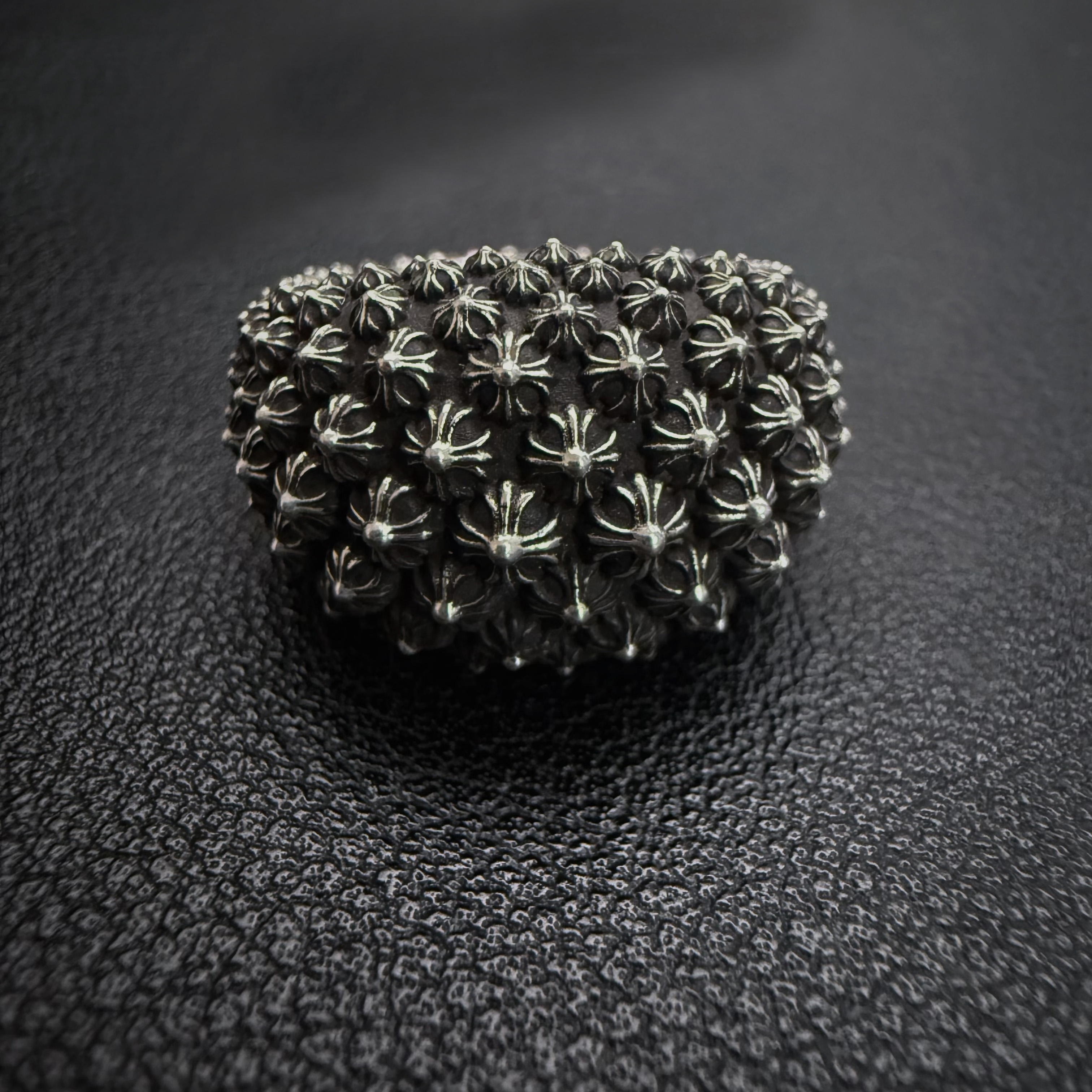 Chrome Hearts Cross Ring - Gothic 925 Sterling Silver Jewelry | David Studio