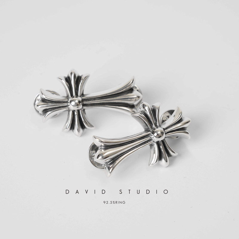 Chrome Hearts Cross Ring - Gothic 925 Sterling Silver Jewelry | David Studio