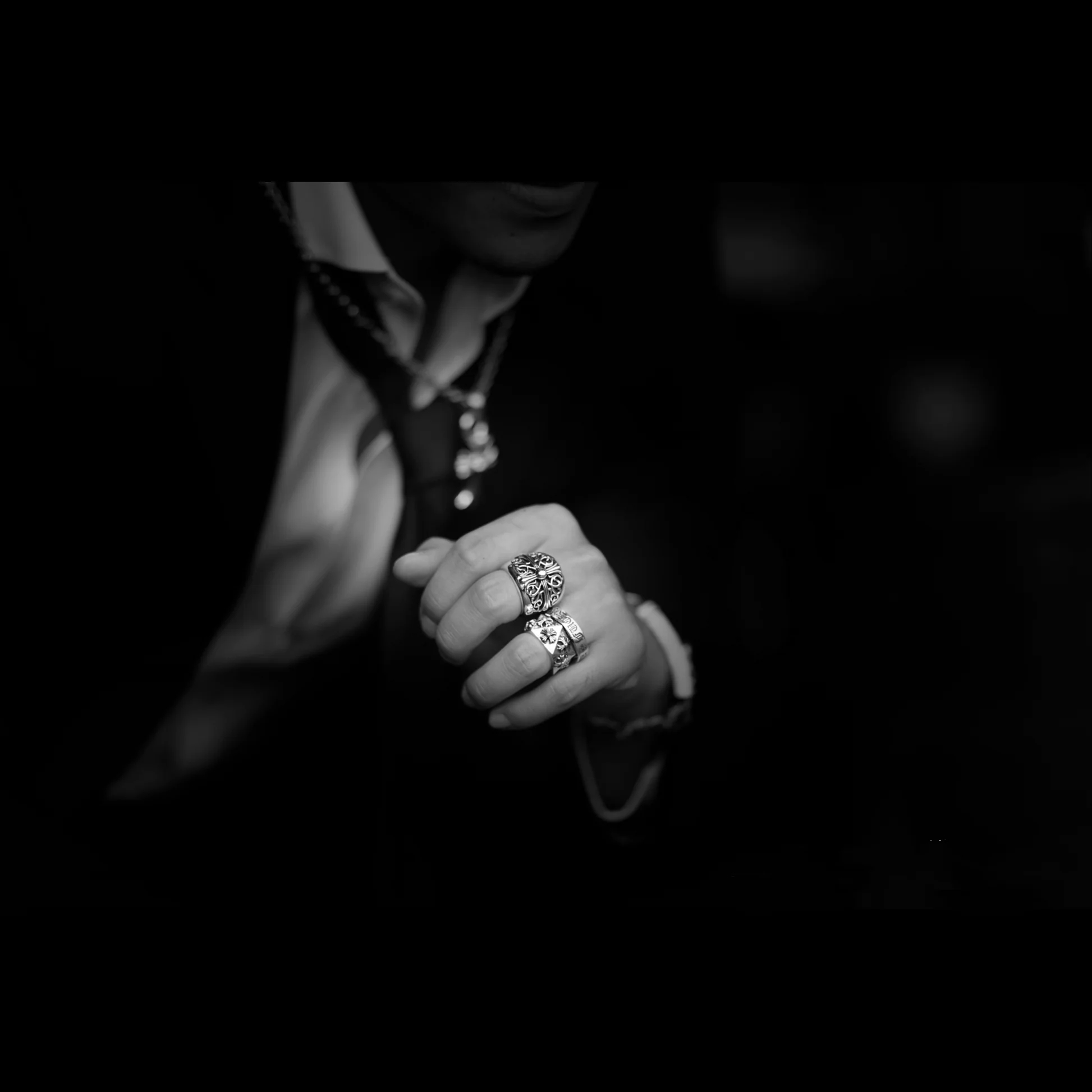 Chrome Hearts Cross Ring - Gothic 925 Sterling Silver Jewelry | David Studio