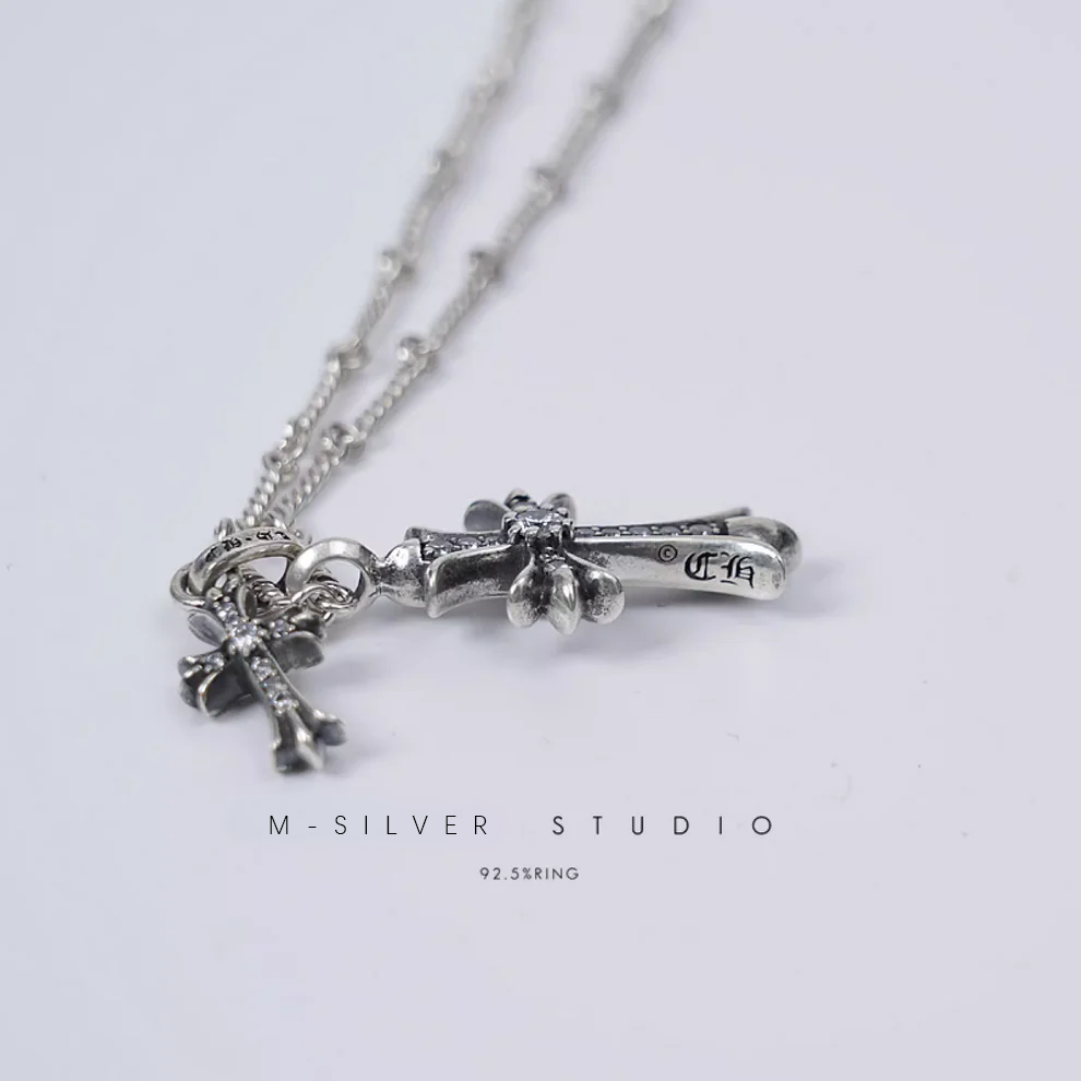 Chrome Hearts Cross Ring - Gothic 925 Sterling Silver Jewelry | David Studio