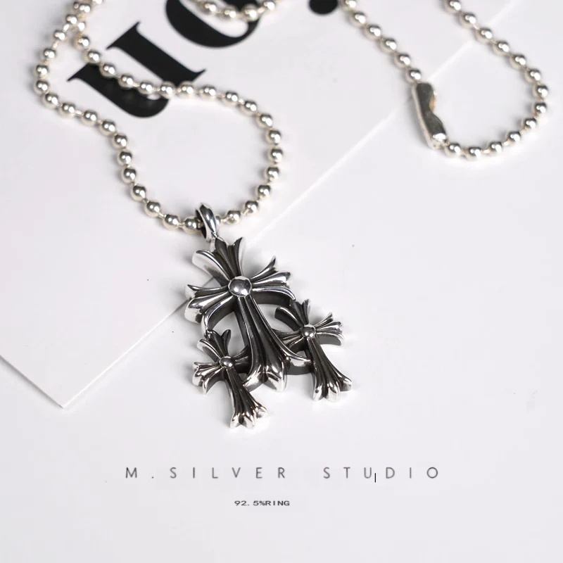 Chrome Hearts Cross Ring - Gothic 925 Sterling Silver Jewelry | David Studio