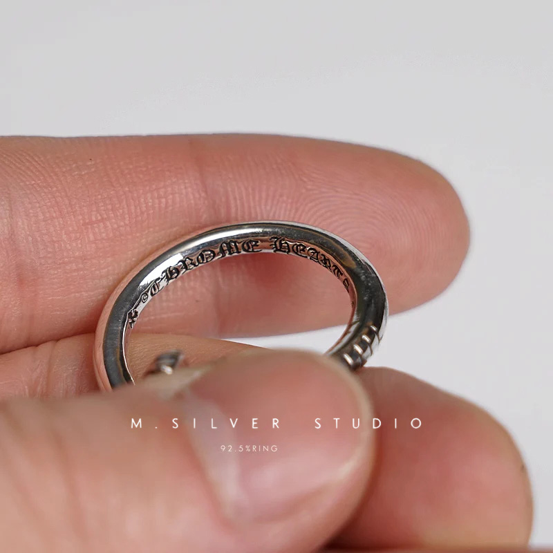 Chrome Hearts Cross Ring - Gothic 925 Sterling Silver Jewelry | David Studio