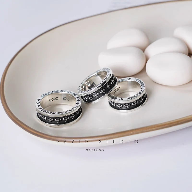 Chrome Hearts Cross Ring - Gothic 925 Sterling Silver Jewelry | David Studio