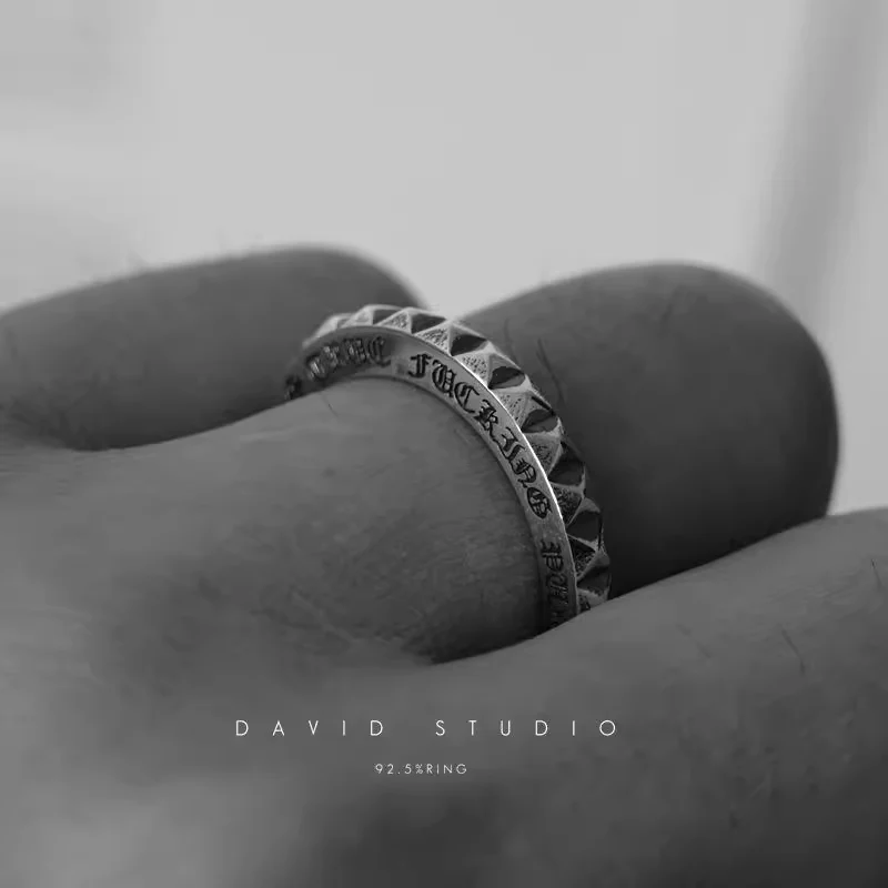 Chrome Hearts Cross Ring - Gothic 925 Sterling Silver Jewelry | David Studio