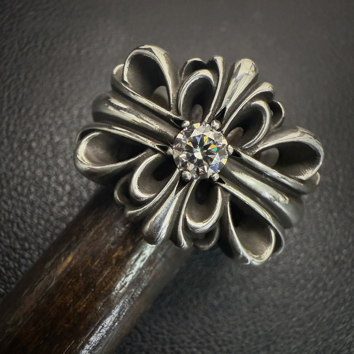 Chrome Hearts Cross Ring - Gothic 925 Sterling Silver Jewelry | David Studio