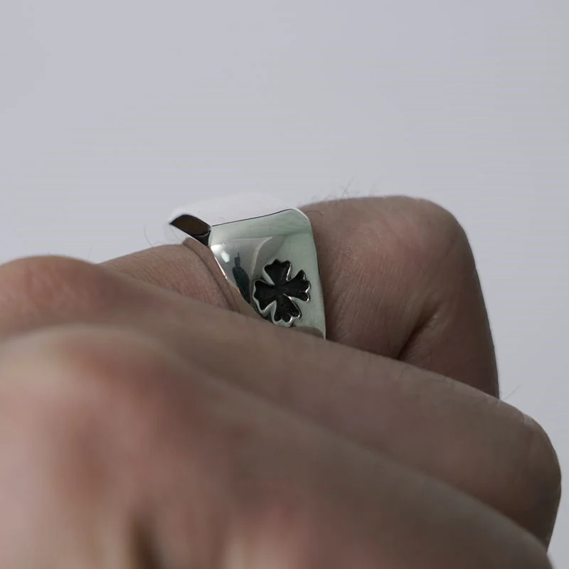 Chrome Hearts Cross Ring - Gothic 925 Sterling Silver Jewelry | David Studio