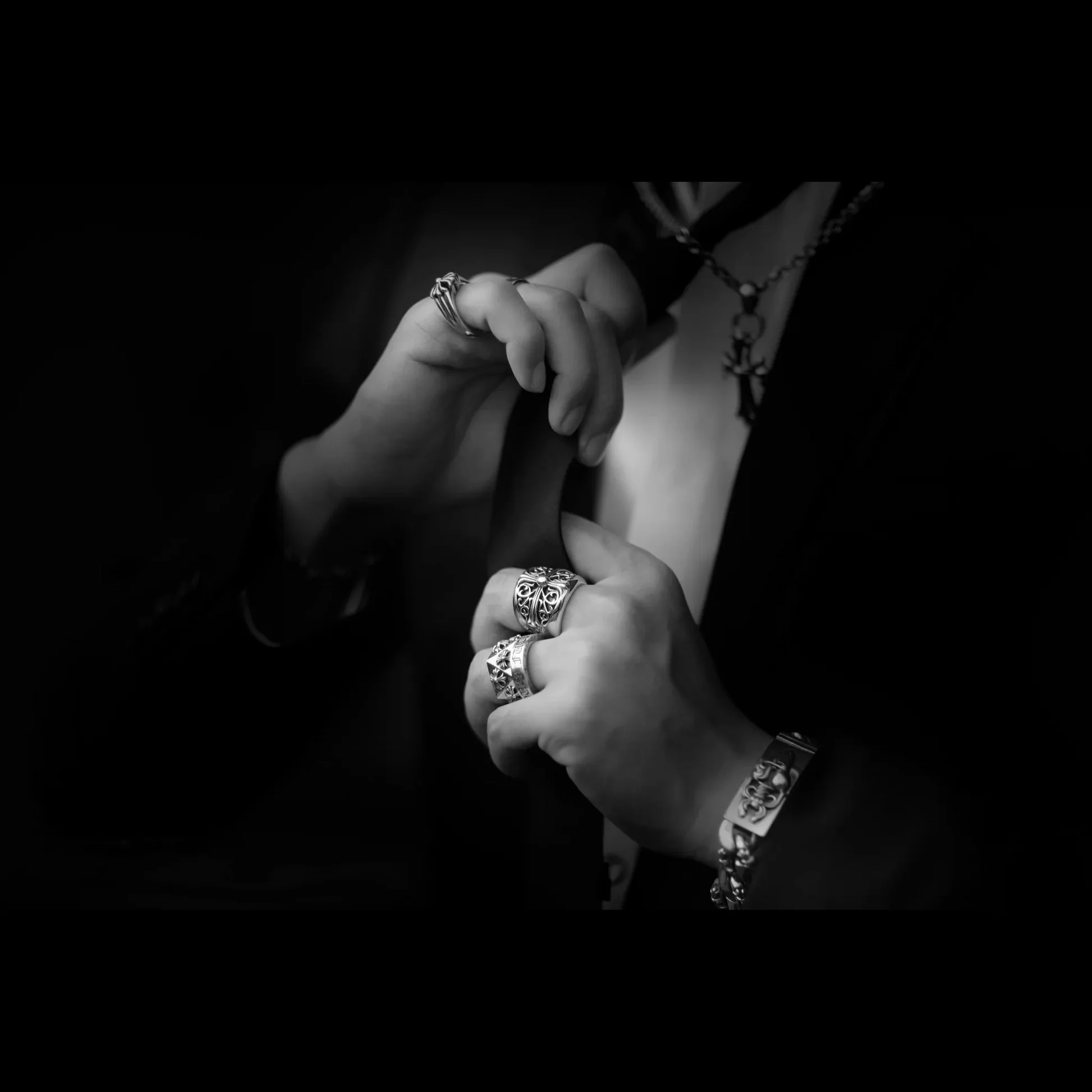 Chrome Hearts Cross Ring - Gothic 925 Sterling Silver Jewelry | David Studio