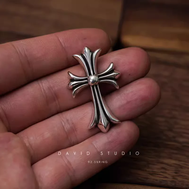 Chrome Hearts Cross Ring - Gothic 925 Sterling Silver Jewelry | David Studio