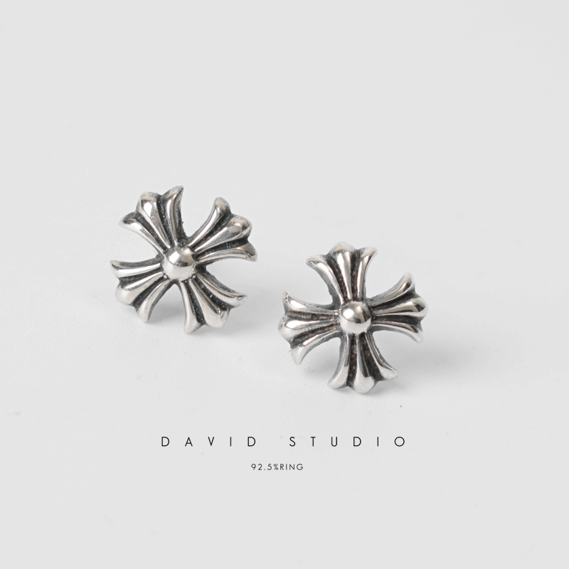 Chrome Hearts Cross Ring - Gothic 925 Sterling Silver Jewelry | David Studio