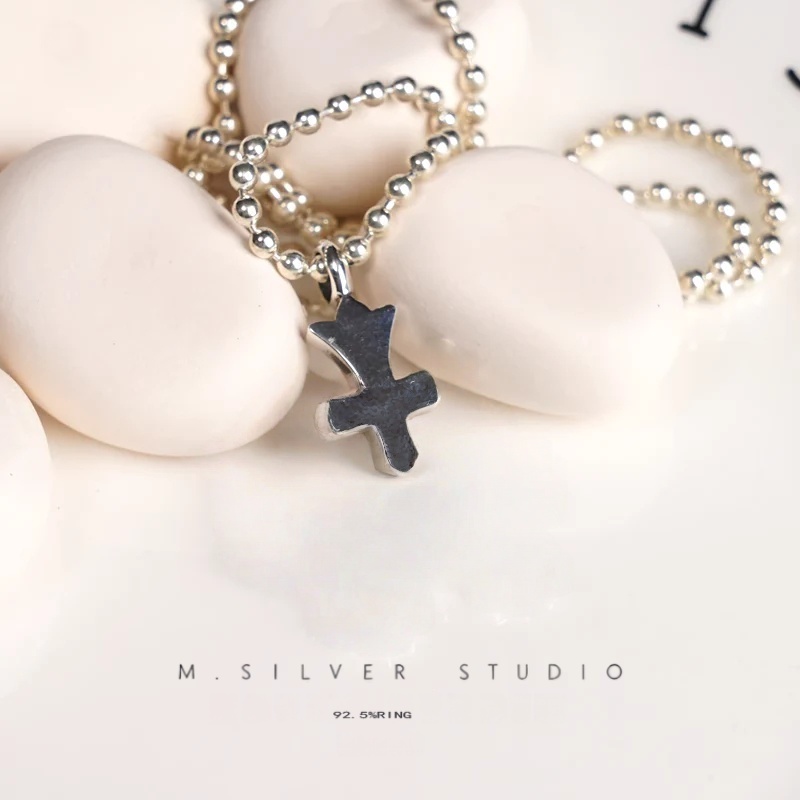 Chrome Hearts Cross Ring - Gothic 925 Sterling Silver Jewelry | David Studio