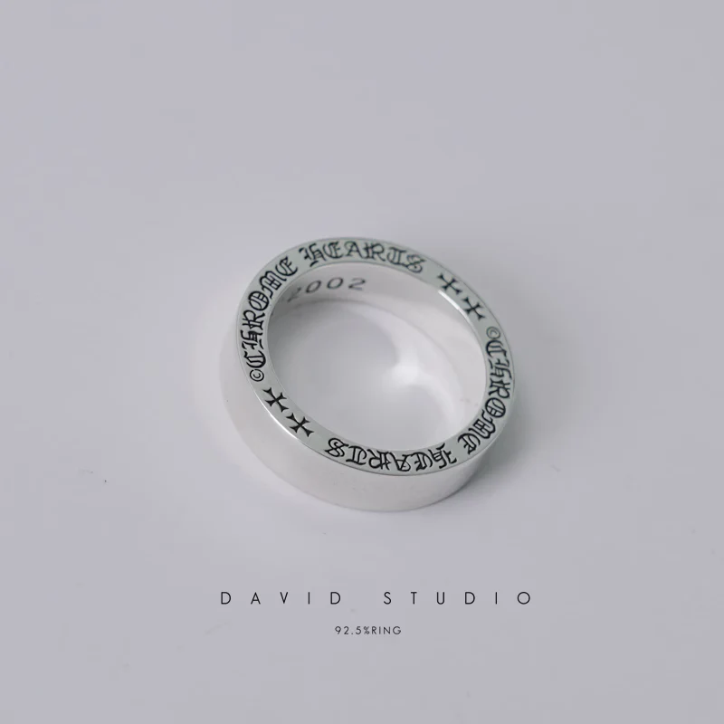 Chrome Hearts Cross Ring - Gothic 925 Sterling Silver Jewelry | David Studio