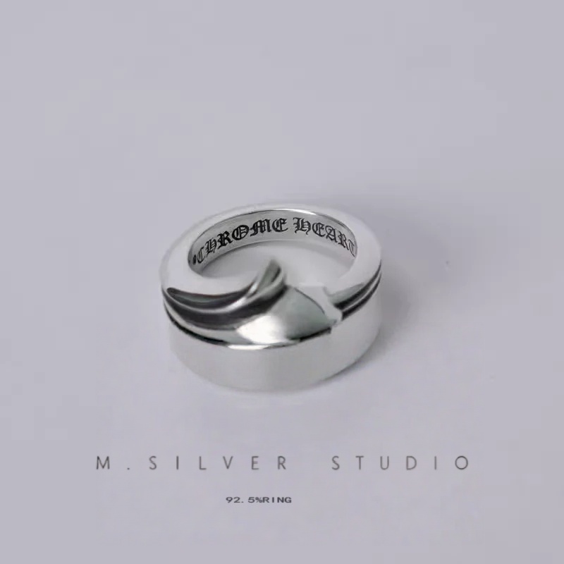 Chrome Hearts Cross Ring - Gothic 925 Sterling Silver Jewelry | David Studio