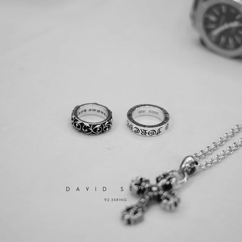 Chrome Hearts Cross Ring - Gothic 925 Sterling Silver Jewelry | David Studio