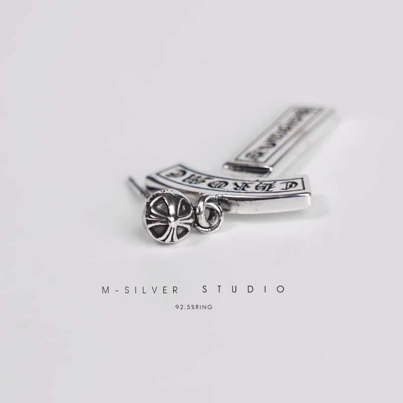 Chrome Hearts Cross Ring - Gothic 925 Sterling Silver Jewelry | David Studio