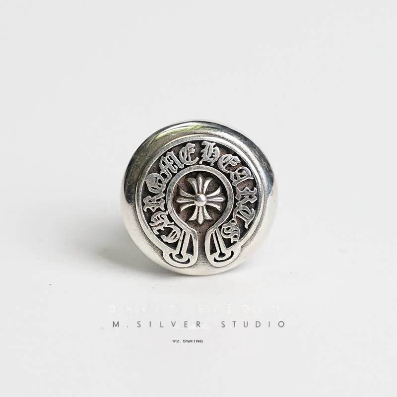 Chrome Hearts Cross Ring - Gothic 925 Sterling Silver Jewelry | David Studio