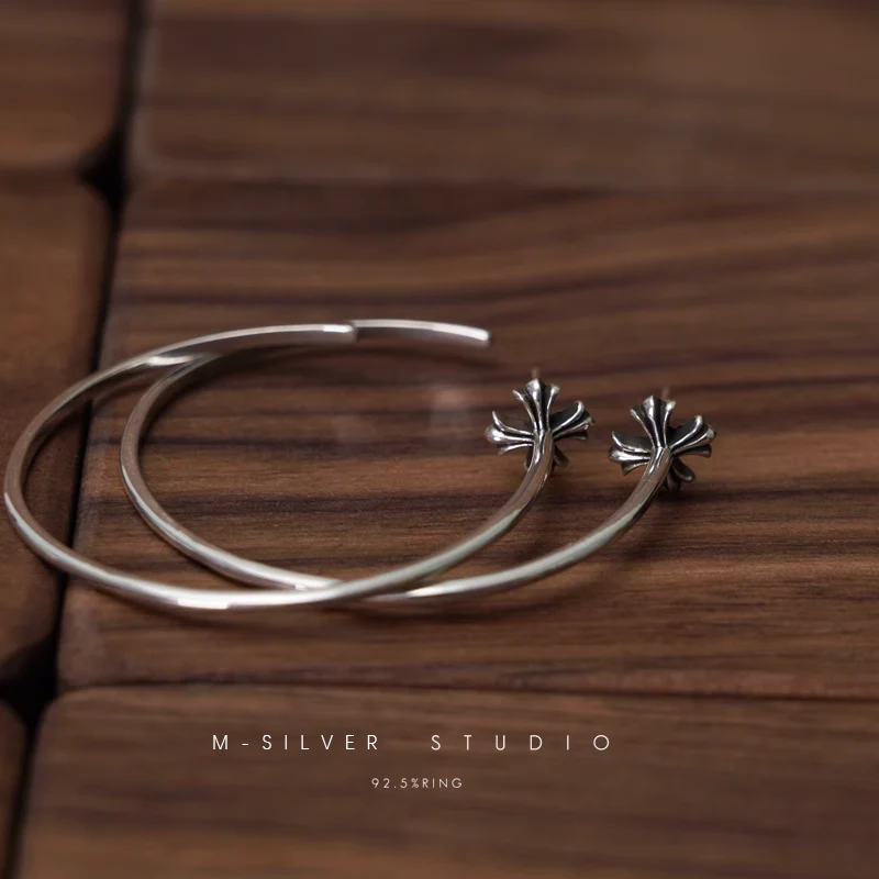 Chrome Hearts Cross Ring - Gothic 925 Sterling Silver Jewelry | David Studio