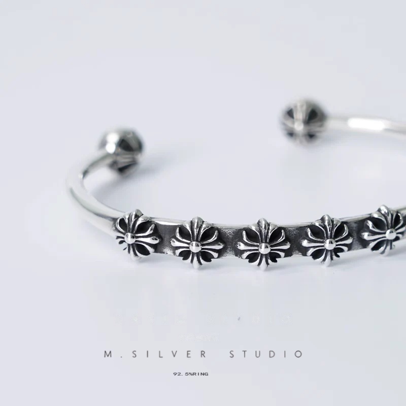 Chrome Hearts Cross Ring - Gothic 925 Sterling Silver Jewelry | David Studio