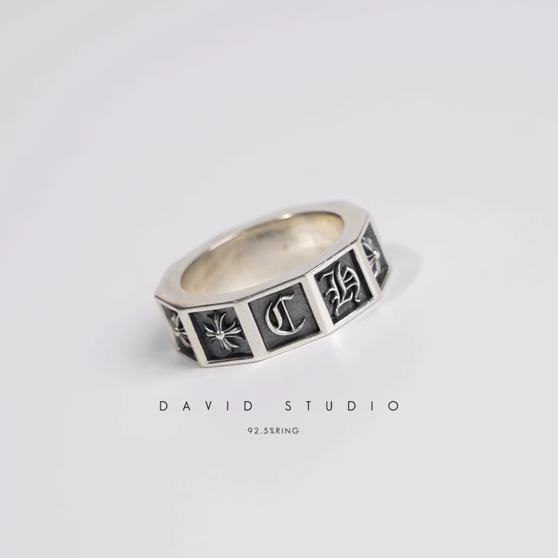 Chrome Hearts Cross Ring - Gothic 925 Sterling Silver Jewelry | David Studio