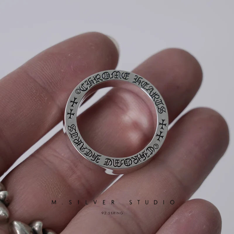 Chrome Hearts Cross Ring - Gothic 925 Sterling Silver Jewelry | David Studio