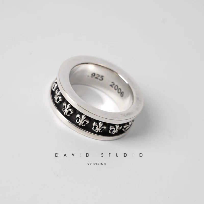 Chrome Hearts Cross Ring - Gothic 925 Sterling Silver Jewelry | David Studio