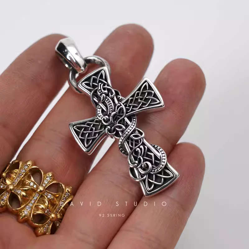 Chrome Hearts Cross Ring - Gothic 925 Sterling Silver Jewelry | David Studio