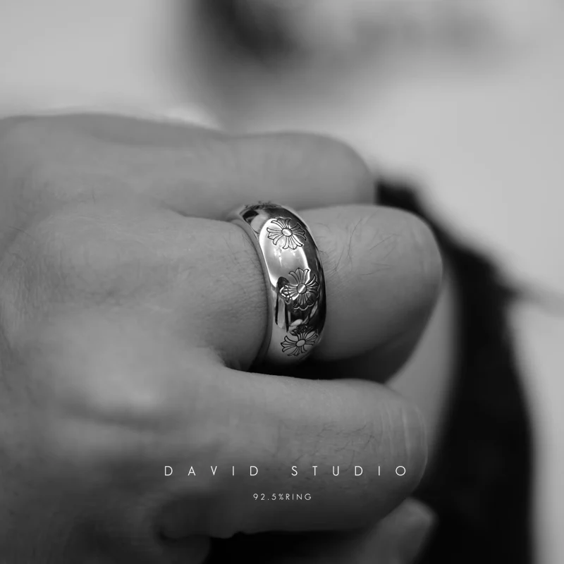 Chrome Hearts Cross Ring - Gothic 925 Sterling Silver Jewelry | David Studio