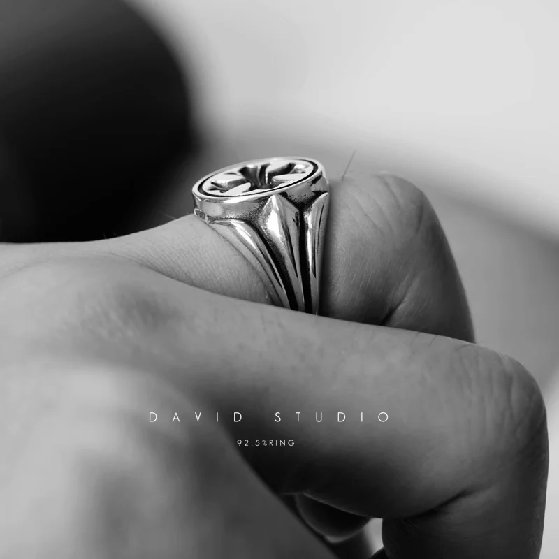 Chrome Hearts Cross Ring - Gothic 925 Sterling Silver Jewelry | David Studio