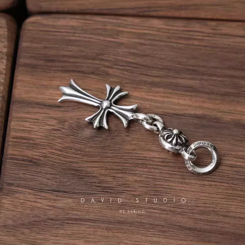Chrome Hearts Cross Ring - Gothic 925 Sterling Silver Jewelry | David Studio