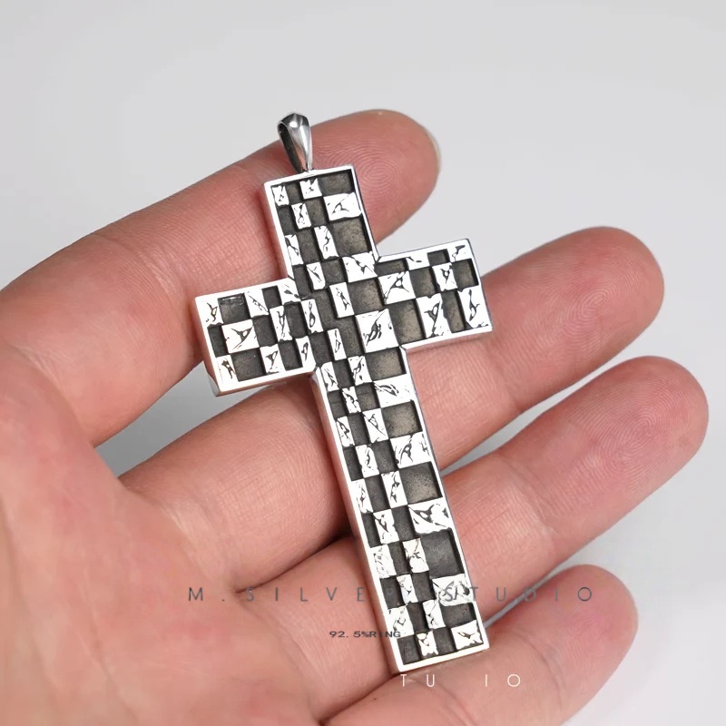 Chrome Hearts Cross Ring - Gothic 925 Sterling Silver Jewelry | David Studio