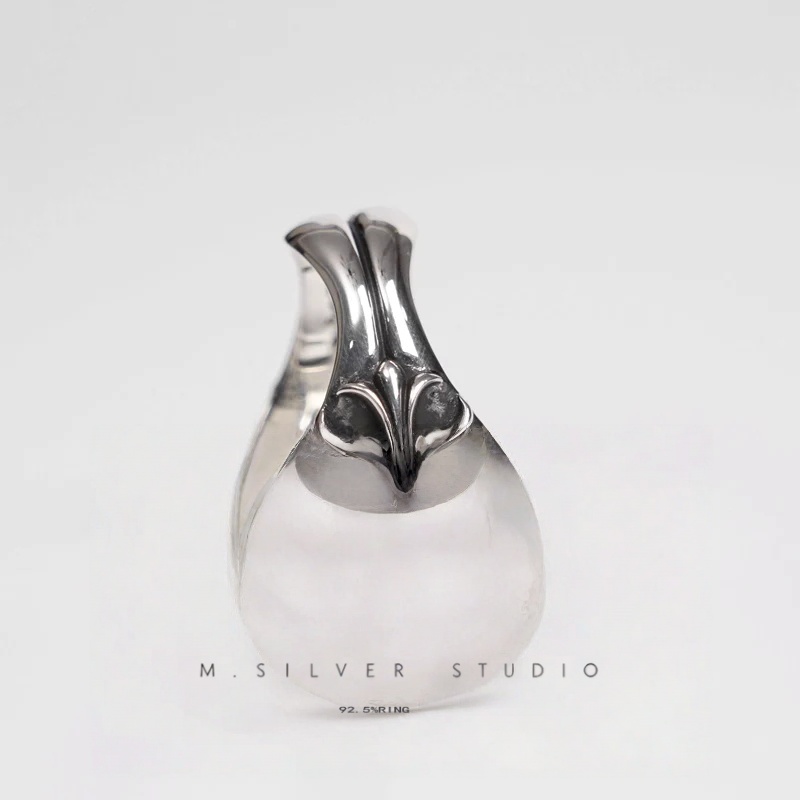 Chrome Hearts Cross Ring - Gothic 925 Sterling Silver Jewelry | David Studio