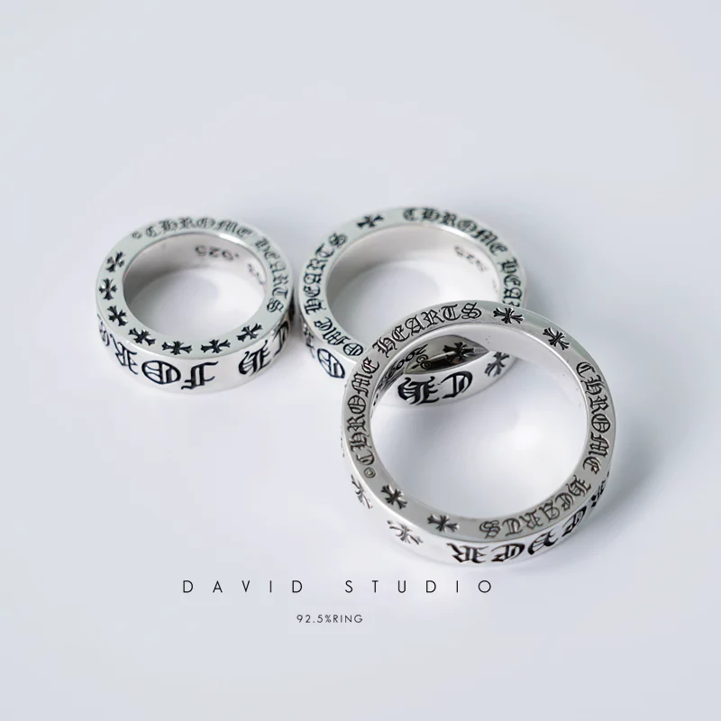 Chrome Hearts Cross Ring - Gothic 925 Sterling Silver Jewelry | David Studio