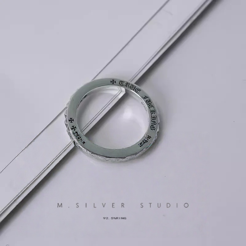 Chrome Hearts Cross Ring - Gothic 925 Sterling Silver Jewelry | David Studio