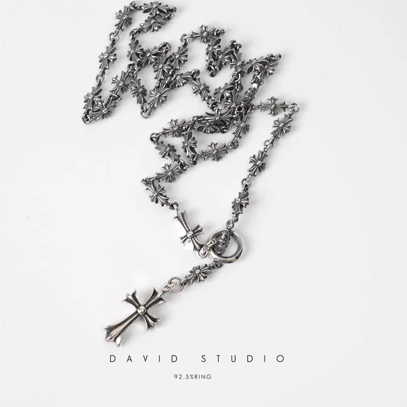 Chrome Hearts Cross Ring - Gothic 925 Sterling Silver Jewelry | David Studio