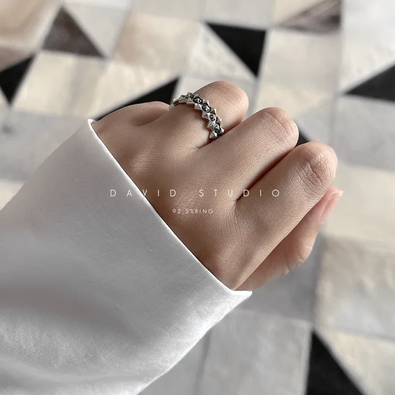 Chrome Hearts Cross Ring - Gothic 925 Sterling Silver Jewelry | David Studio