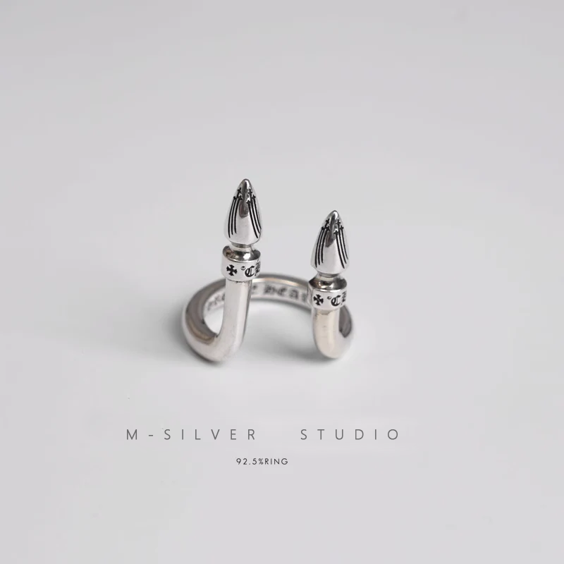 Chrome Hearts Cross Ring - Gothic 925 Sterling Silver Jewelry | David Studio