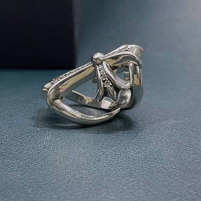 Chrome Hearts Cross Ring - Gothic 925 Sterling Silver Jewelry | David Studio