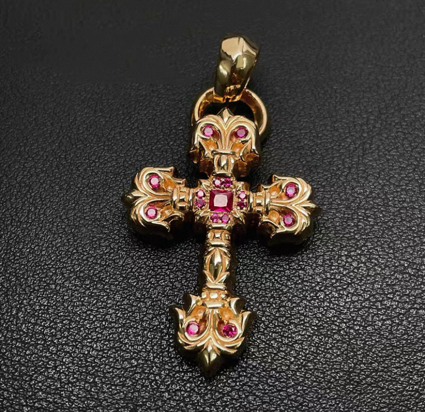 Chrome Hearts Cross Ring - Gothic 925 Sterling Silver Jewelry | David Studio