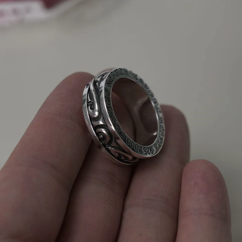 Chrome Hearts Cross Ring - Gothic 925 Sterling Silver Jewelry | David Studio