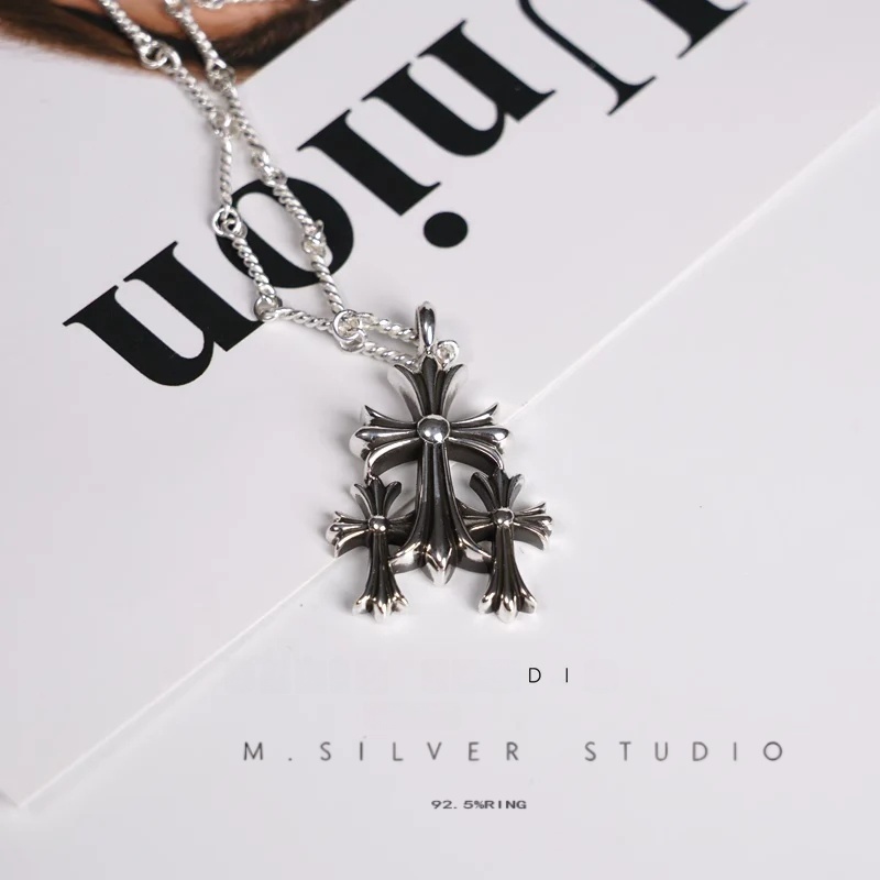 Chrome Hearts Cross Ring - Gothic 925 Sterling Silver Jewelry | David Studio