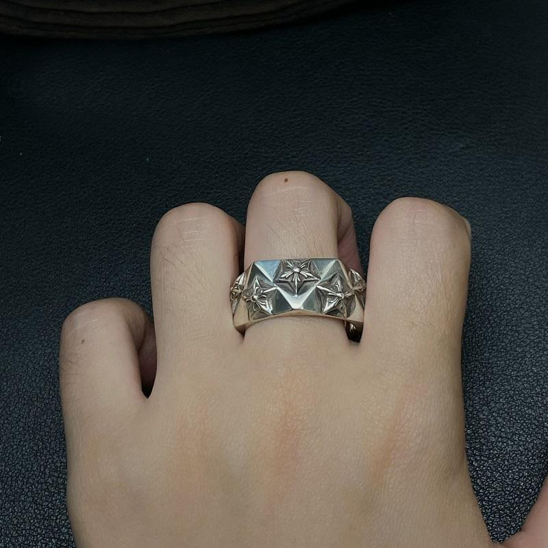 Chrome Hearts Cross Ring - Gothic 925 Sterling Silver Jewelry | David Studio