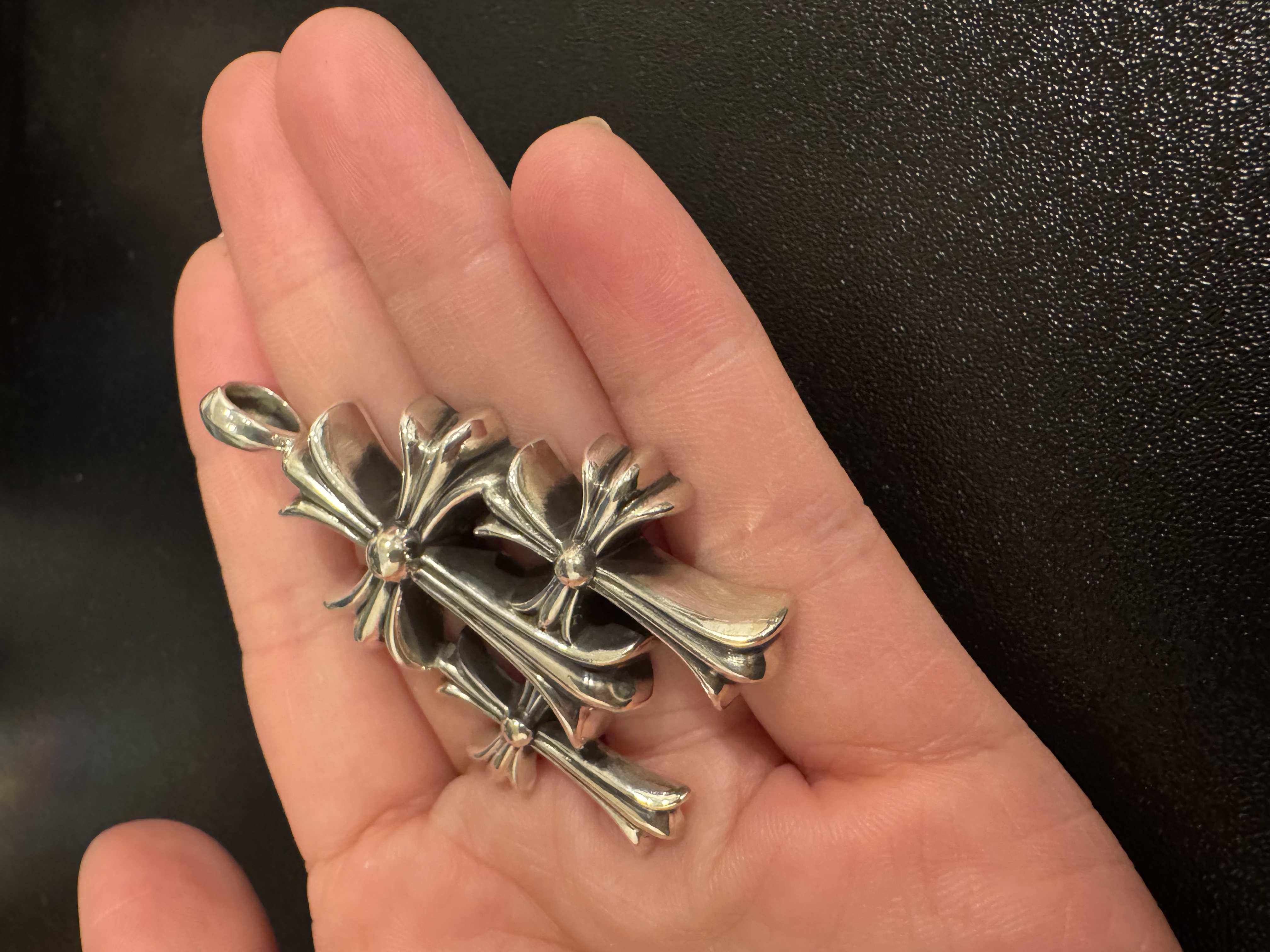 Chrome Hearts Cross Ring - Gothic 925 Sterling Silver Jewelry | David Studio