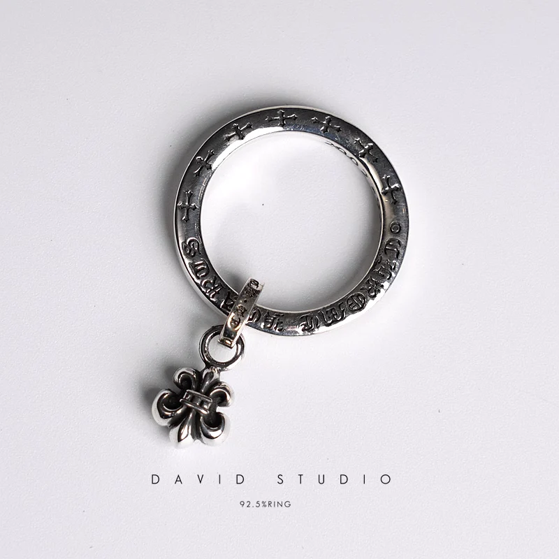 Chrome Hearts Cross Ring - Gothic 925 Sterling Silver Jewelry | David Studio