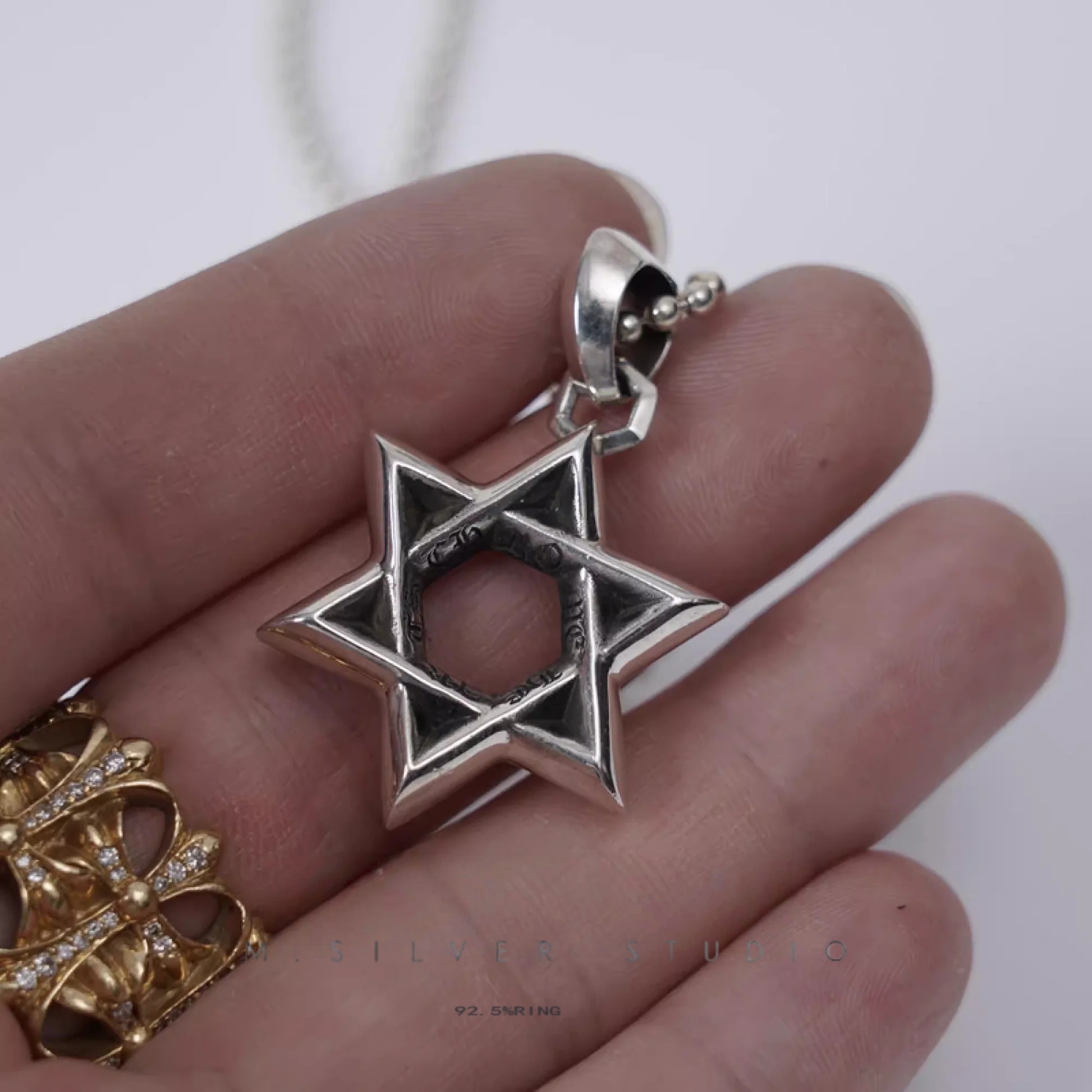 Chrome Hearts Cross Ring - Gothic 925 Sterling Silver Jewelry | David Studio