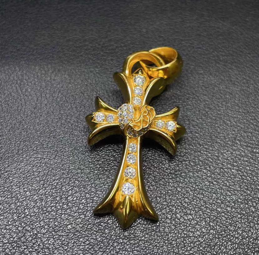 Chrome Hearts Cross Ring - Gothic 925 Sterling Silver Jewelry | David Studio