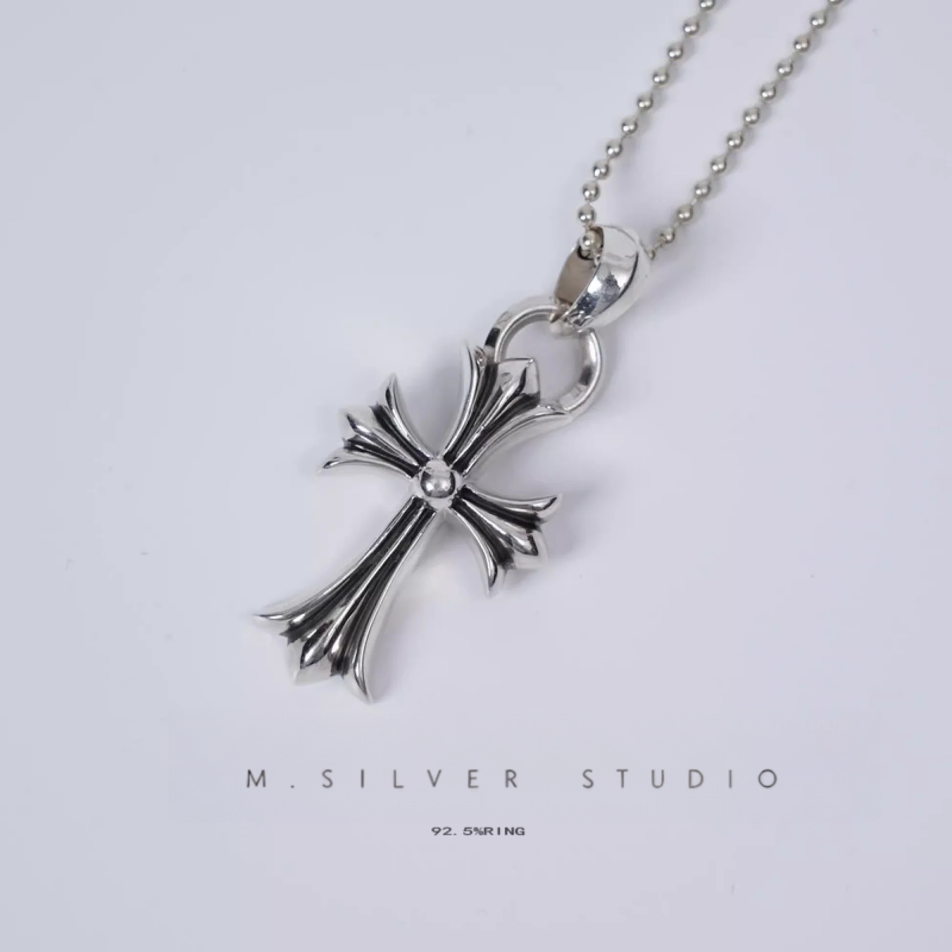 Chrome Hearts Cross Ring - Gothic 925 Sterling Silver Jewelry | David Studio