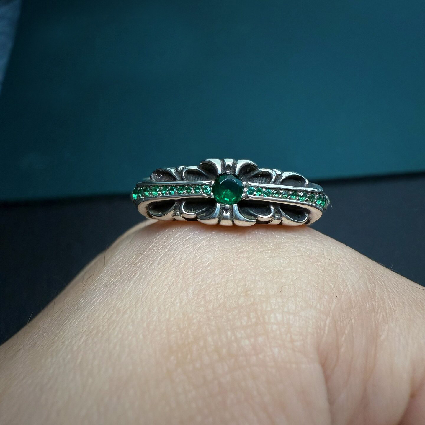 Chrome Hearts Cross Ring - Gothic 925 Sterling Silver Jewelry | David Studio