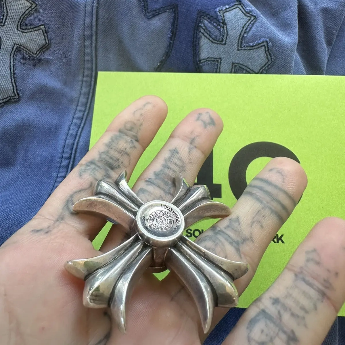 Chrome Hearts Cross Ring - Gothic 925 Sterling Silver Jewelry | David Studio