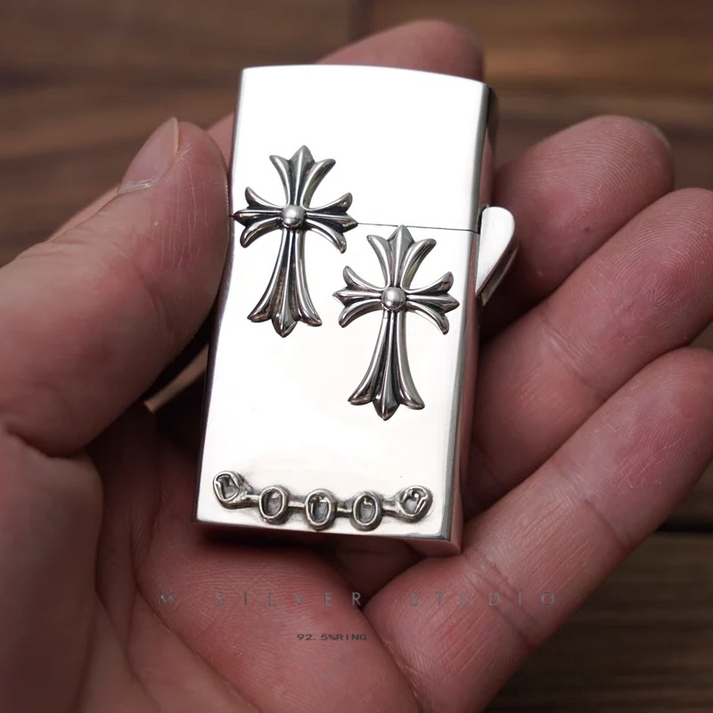 Chrome Hearts Cross Ring - Gothic 925 Sterling Silver Jewelry | David Studio