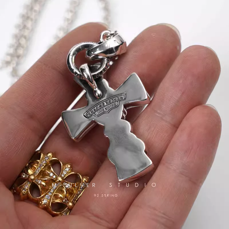 Chrome Hearts Cross Ring - Gothic 925 Sterling Silver Jewelry | David Studio